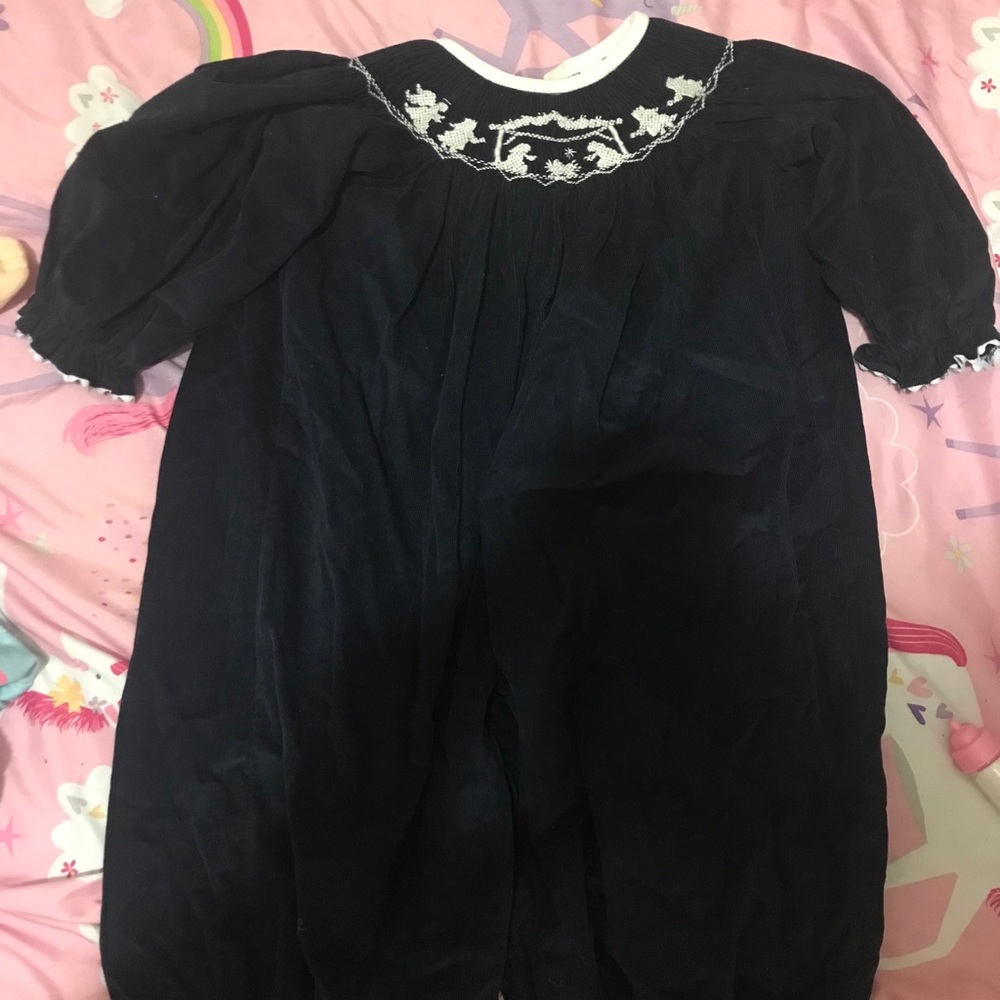 Smocking Christmas romper